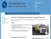 Tablet Screenshot of enterprisefreightandtransportservices.com